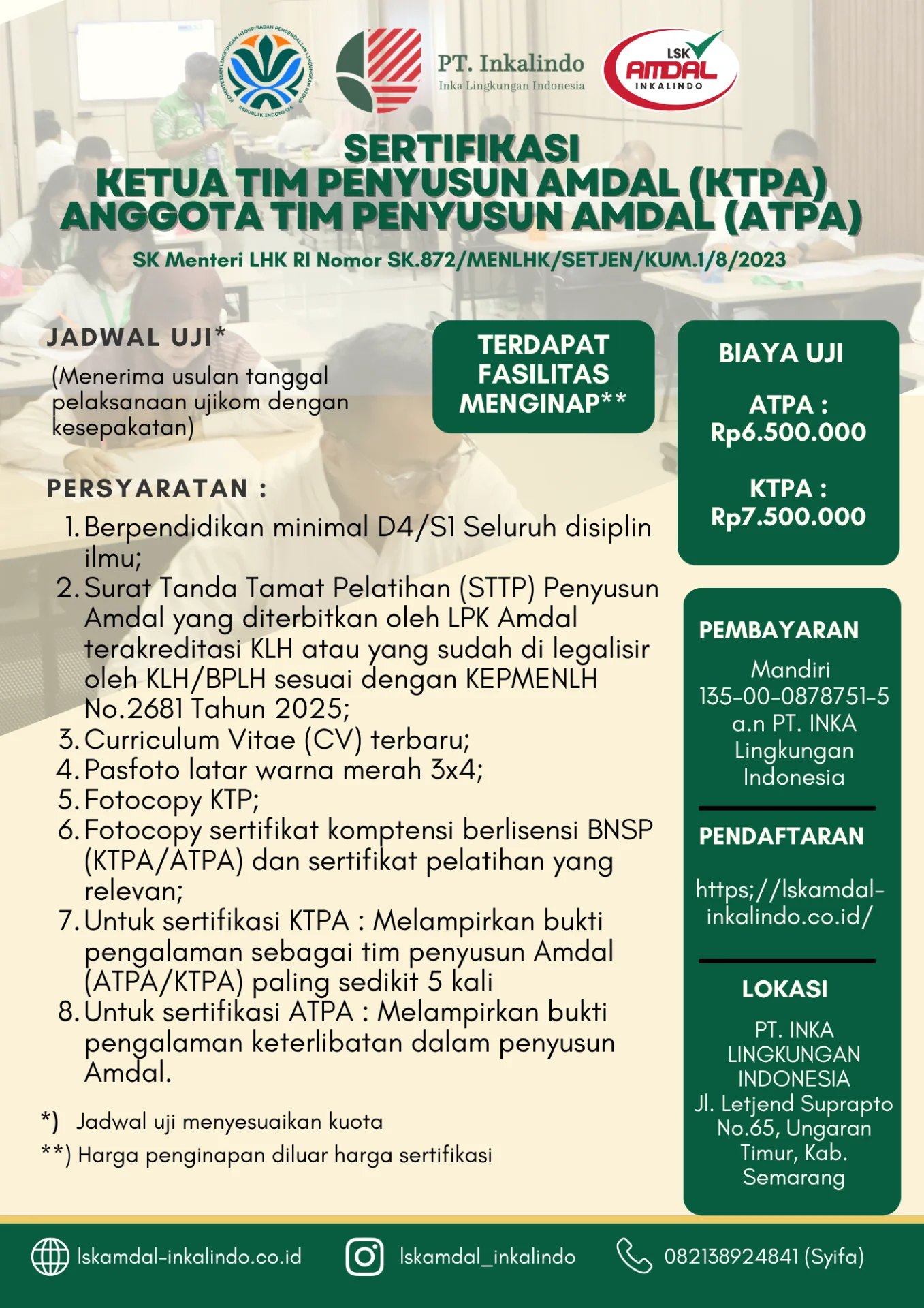 Flyer ANGGOTA TIM PENYUSUN AMDAL (ATPA)
