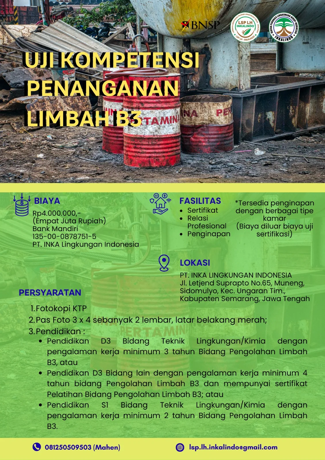 Flyer Klaster Penanganan Limbah B3